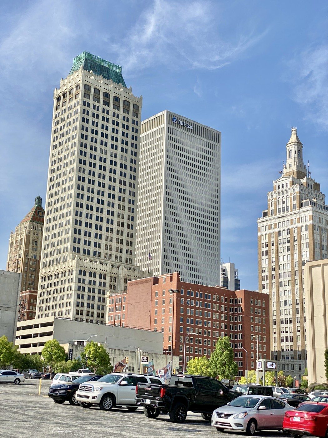 Tulsa Oklahoma skyline from downtown